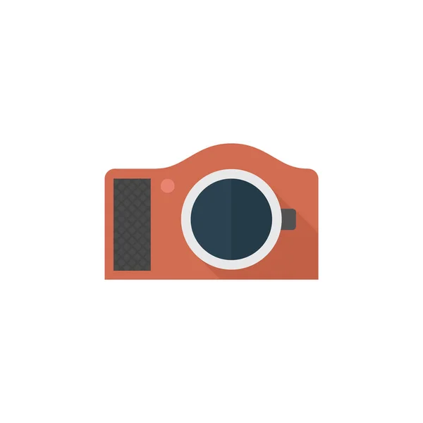 Platte icon - Camera — Stockvector