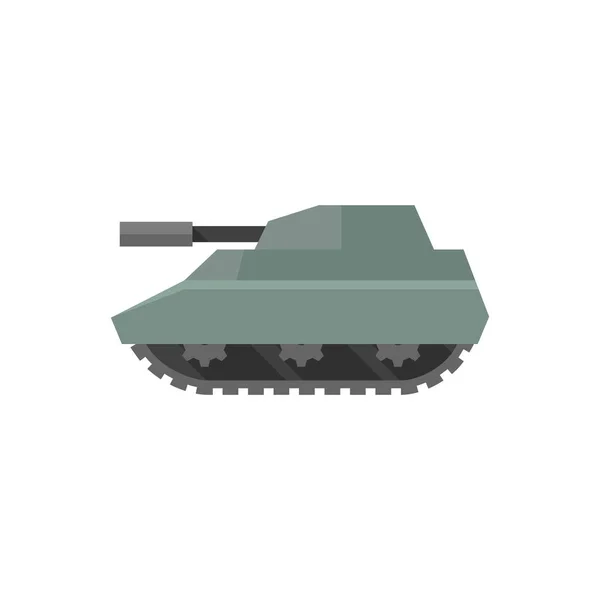 平面图标-坦克 — 图库矢量图片
