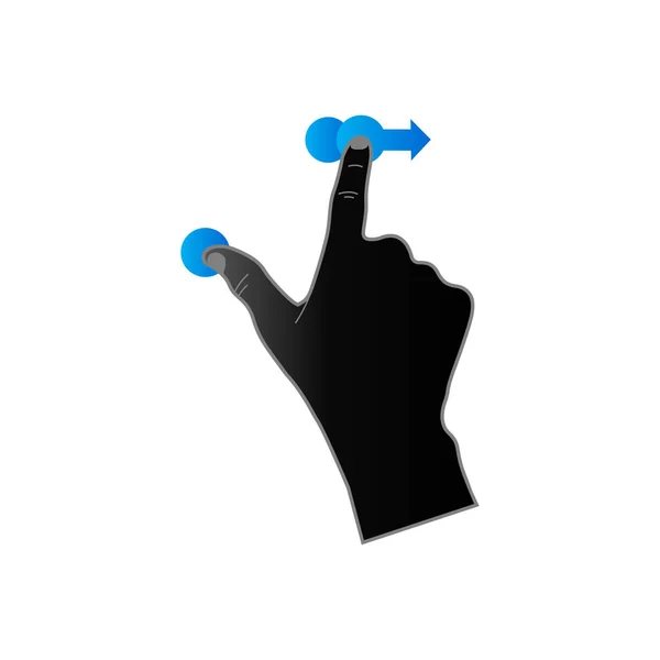 Duo Tone ikona - gesto — Stockový vektor
