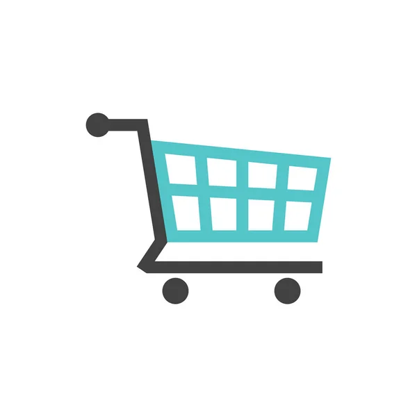 Flat icon - Shopping cart — Stock Vector