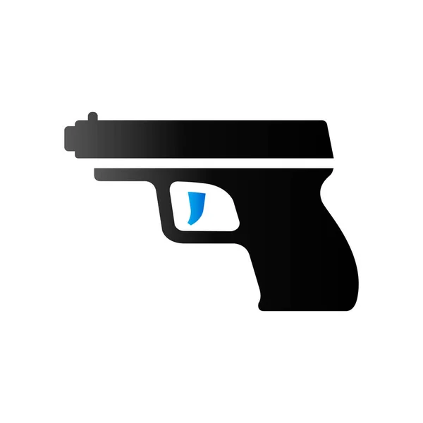 Duo Tone ikonen - Arm pistol — Stock vektor