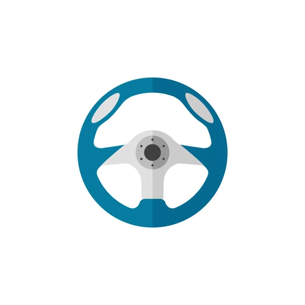 Flat icon - Steering wheel — Stock Vector