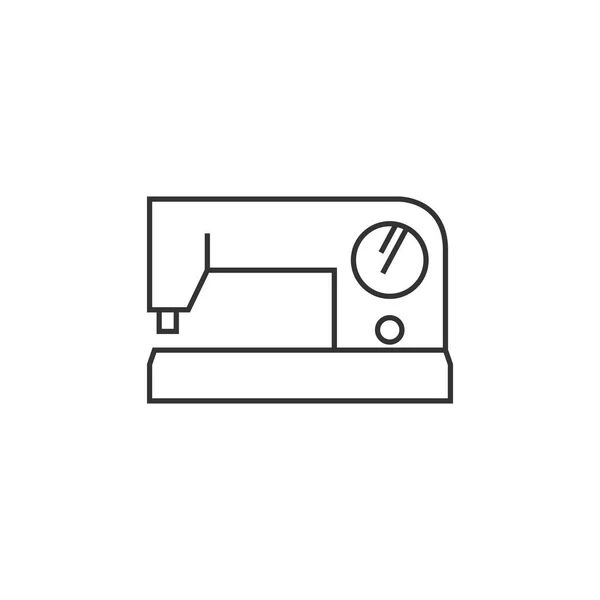 Icône contour - Machine à coudre vintage — Image vectorielle