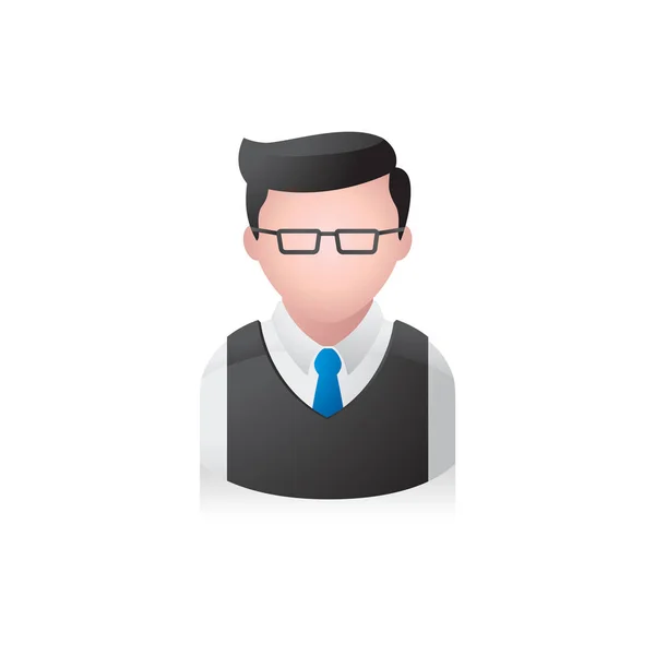 Biznesmen avatar ikona — Wektor stockowy