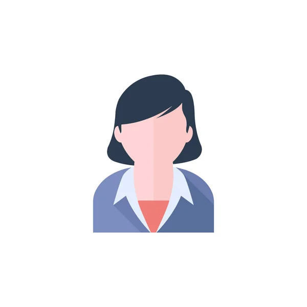 Flat icon - Female receptionist — Stock Vector