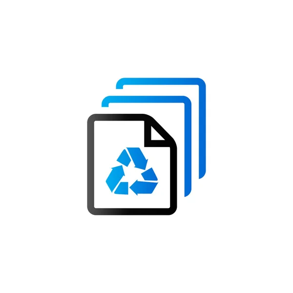 Pictogram van het recyclingsymbool — Stockvector