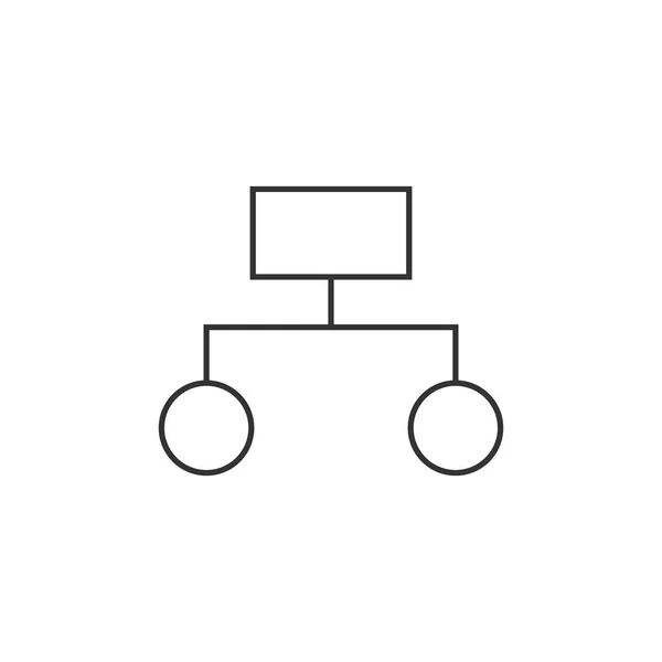 Outline icon - Hierarchy — Stock Vector