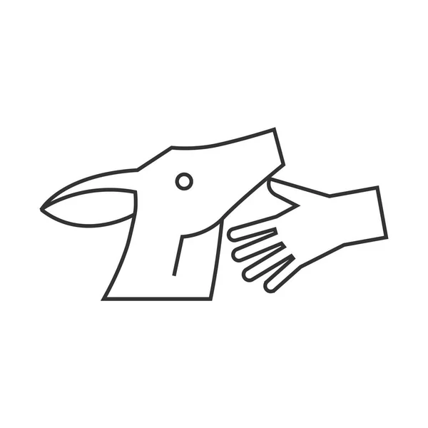 Outline icon - Animal care — Stock Vector
