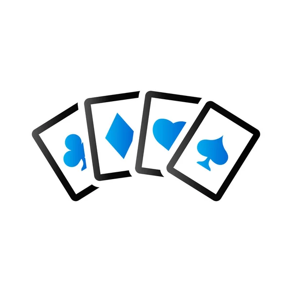 Playing cards icon — Stock Vector