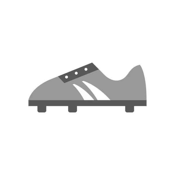 Icône plate - Chaussure de football — Image vectorielle