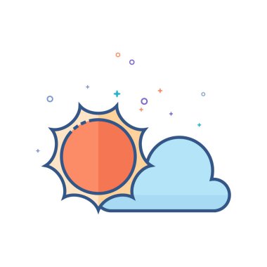 Kısmen güneşli hava tahmini simgesi