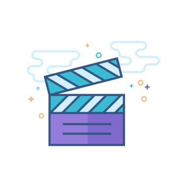 Düz renk simgesi - film kayrak