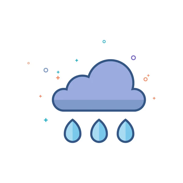 Nube de lluvia icono — Archivo Imágenes Vectoriales