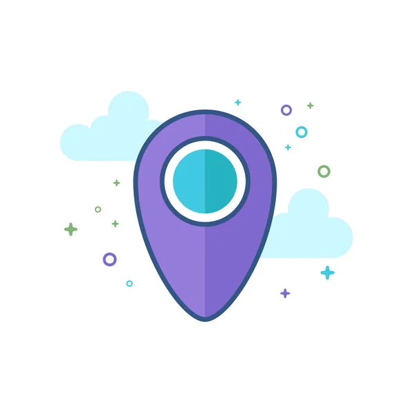 PIN locatiepictogram kaart — Stockvector