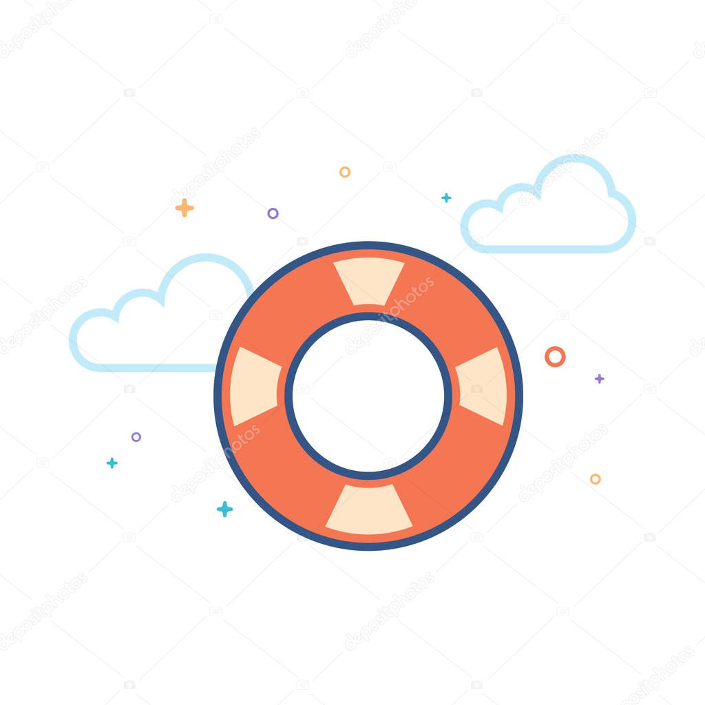 Ring buoy icon