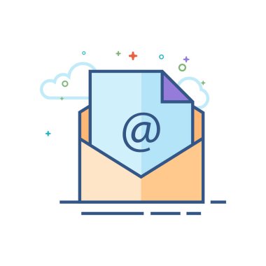 Düz renk simgesi - e-posta