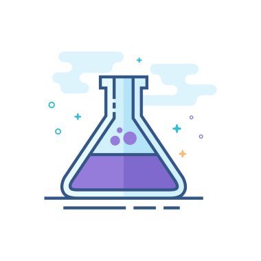 Seviyelendirilmiş düz renk stili simgesini kabı. Vektör çizim.