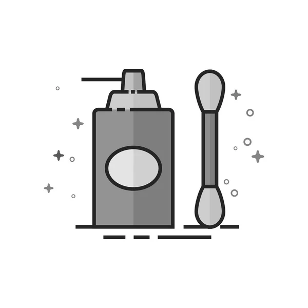 Flat gråskala ikonen - rengöringsvätska — Stock vektor
