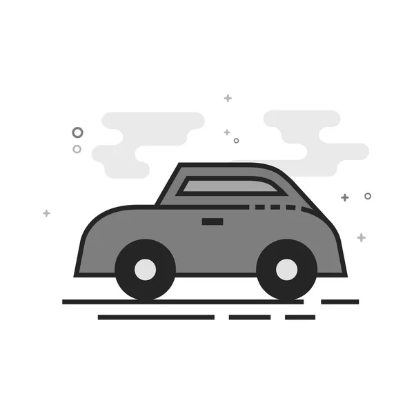 Ikon Mobil Kecil Dalam Garis Sketsa Coretan Ilustrasi Vektor - Stok Vektor