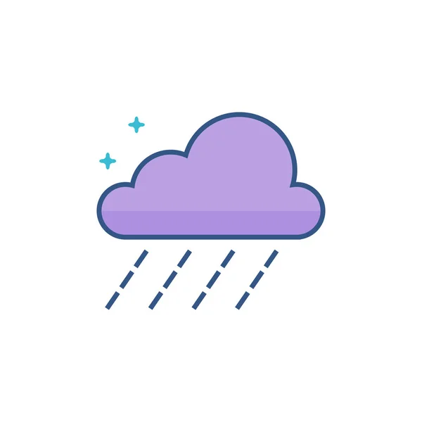 Regen wolk pictogram — Stockvector