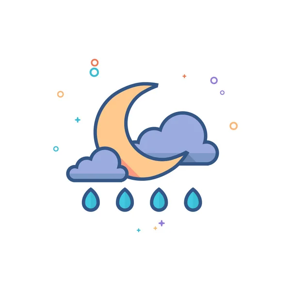 Weather overcast rainy icon — Stock Vector