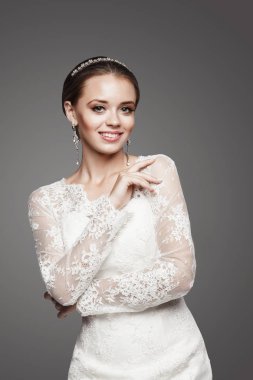 Düğün dekorasyon güzel kız. Stüdyo