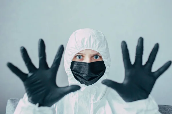 Medic Protective Suit Face — Stock Photo, Image