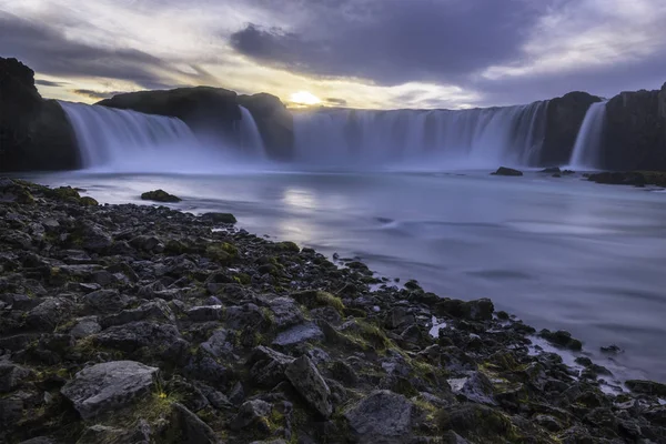 Godafoss vízesések Izland — Stock Fotó