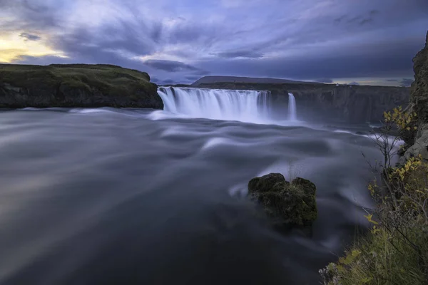 Godafoss vodopády Islandu — Stock fotografie