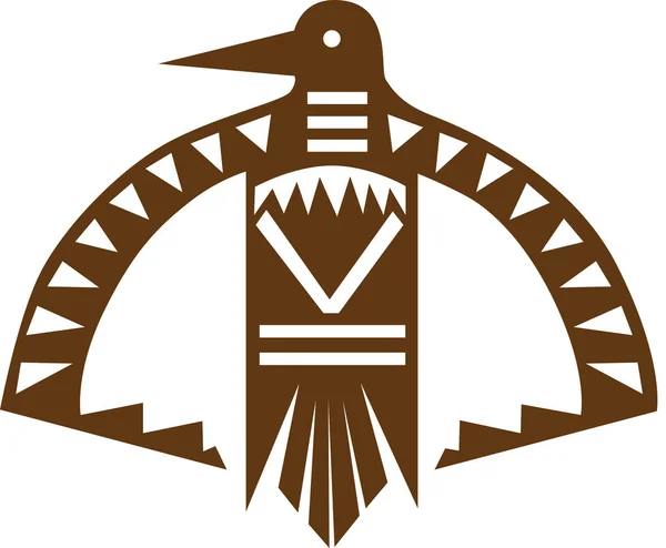Tribal inheemse Firebird pictogram — Stockvector
