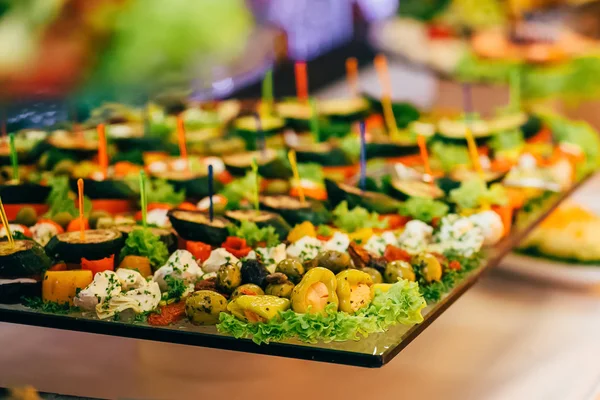 Catering comida casamento buffet — Fotografia de Stock