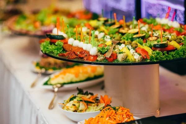 Catering comida casamento buffet — Fotografia de Stock