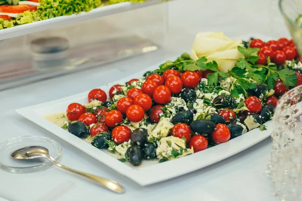 Catering mat bröllop buffé — Stockfoto