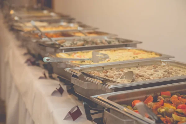 Catering comida casamento buffet — Fotografia de Stock