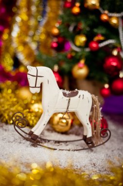 Noel ağacı at dekor