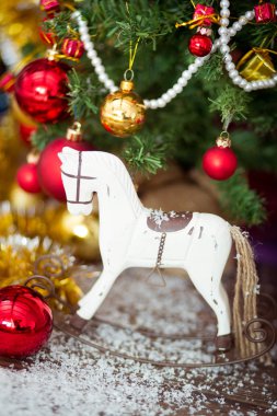 Noel ağacı at dekor