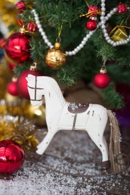 Noel ağacı at dekor