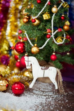 Noel ağacı at dekor