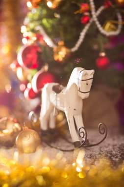 Noel ağacı at dekor