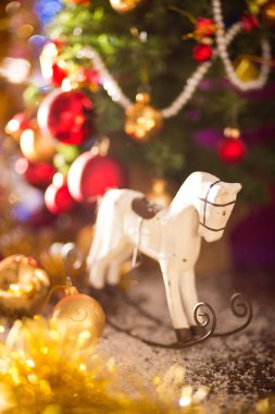 Noel ağacı at dekor