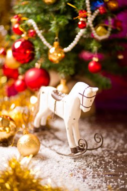 Noel ağacı at dekor