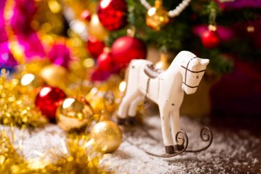 Noel ağacı at dekor