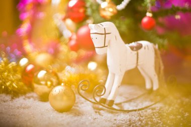 Noel ağacı at dekor