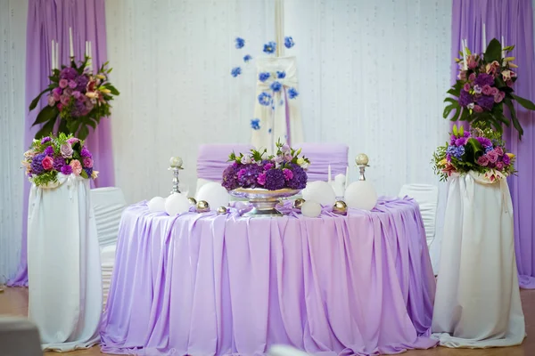 Wedding decor flowers bride — Stock Photo, Image