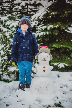 kardan adam Kış erkek çocuk