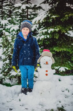 kardan adam Kış erkek çocuk