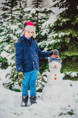 kardan adam Kış erkek çocuk