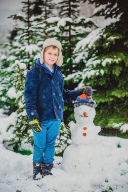 kardan adam Kış erkek çocuk