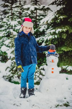 kardan adam Kış erkek çocuk