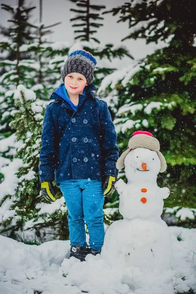 kardan adam Kış erkek çocuk